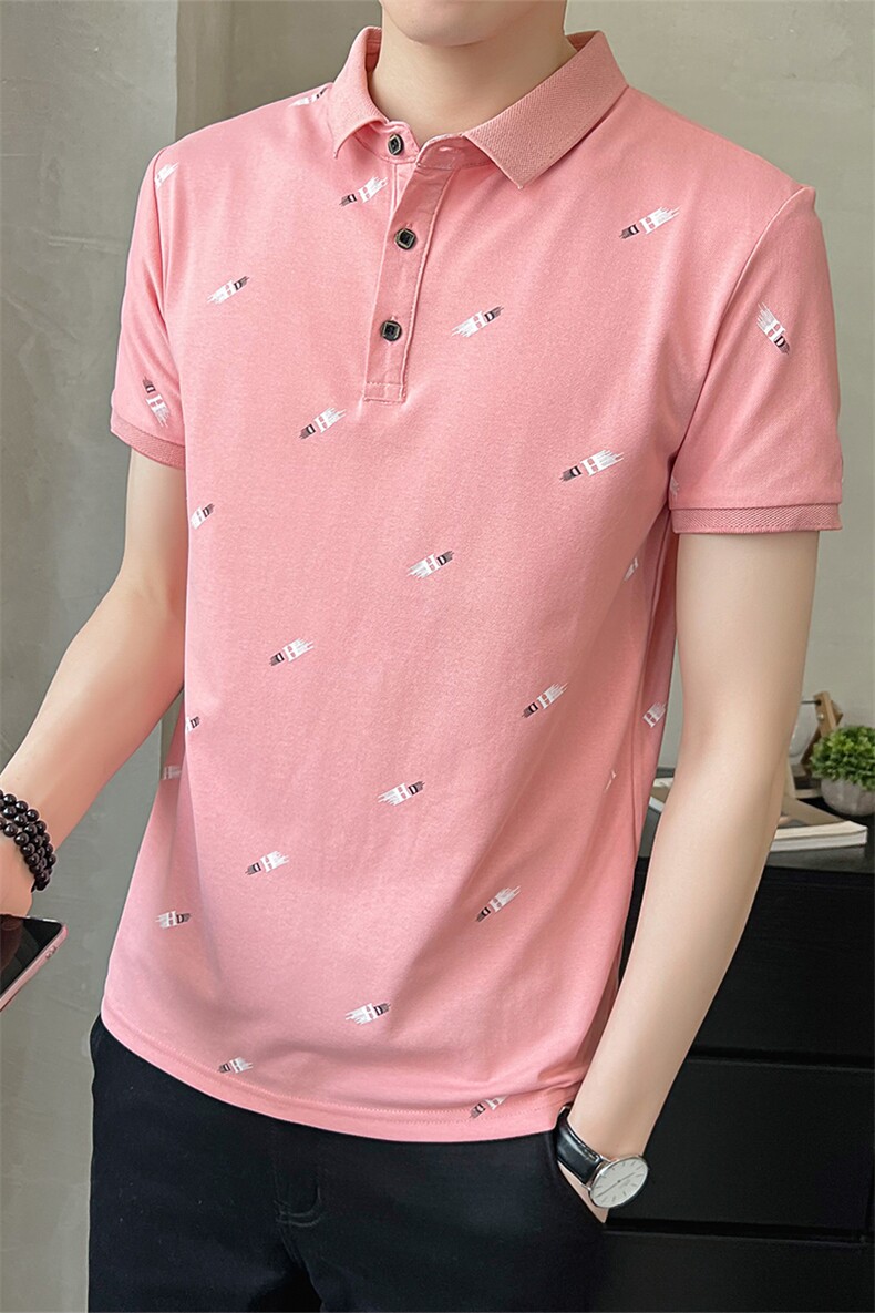 @店主风新款Polo衫男印花短袖T恤男士高品质半袖PT05-P45,男装Polo衫,星座1207-1