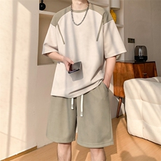 新款休闲短袖套装，男装休闲套装，星座1106-2（原1111B）