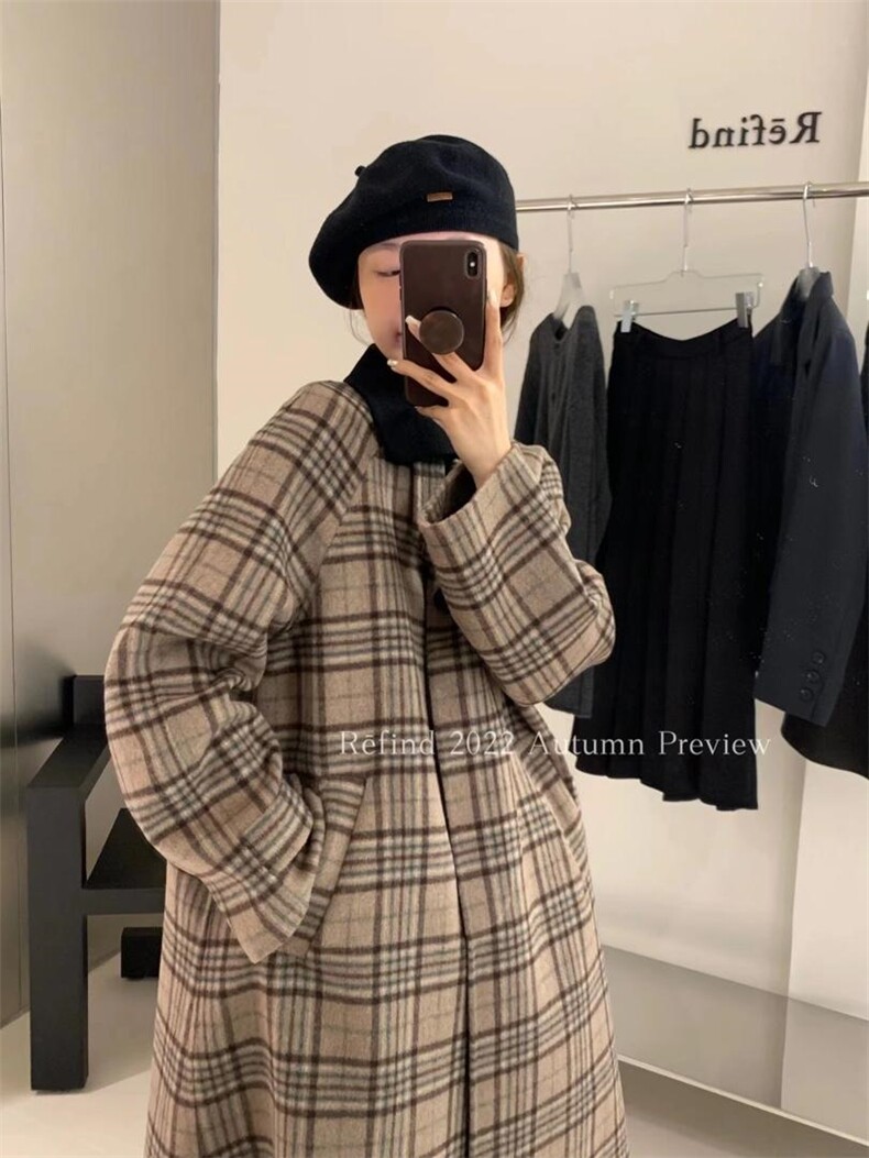 【补单】定制格纹羊毛高支大衣，其它，Refind