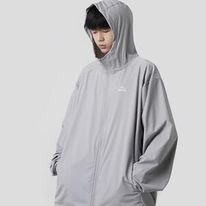 情侣冰丝防晒衣夏季连帽皮肤衣服日系户外防紫外线外套男 F09图片