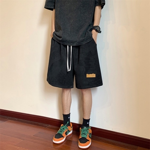 230g重磅麂皮绒短裤男大码休闲五分裤M-5XL FSDK03 P30严控48图片