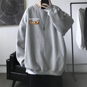 W1 情侣印花圆领秋冬卫衣 常规P28 加绒P38 S-5XL 支持定制图片
