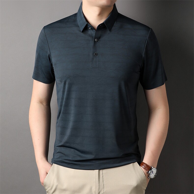POLO衫男装衣服男士体恤衫T恤潮牌休闲翻领爸爸短袖 HP3008-P68图片
