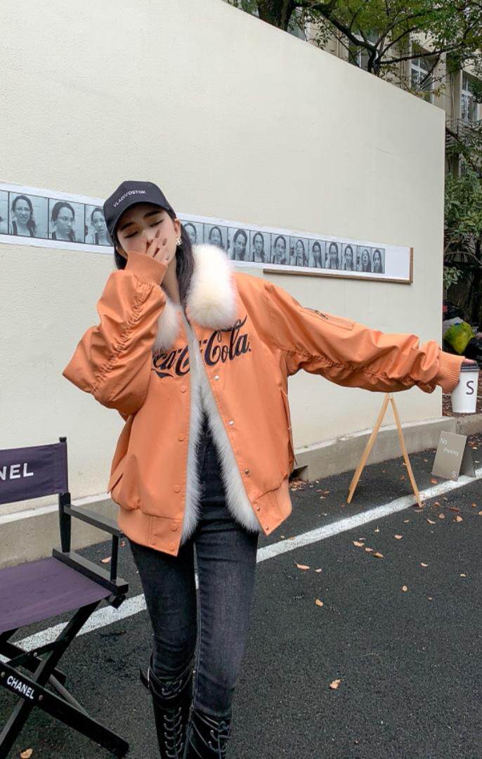 狐狸毛派克服，超酷，其它，贻思茗