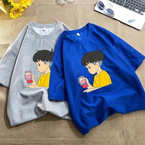 HT73200-P22 华夫格t恤男短袖男大码五分袖 毛毯图片