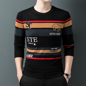 BJ1203钱塘2020-2春秋新款百搭时尚休闲中青年男士长袖毛衣P72图片
