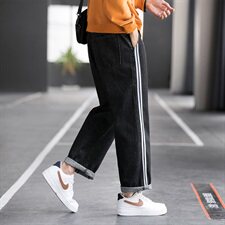 阔腿牛仔裤男宽松直筒秋冬新款韩版潮坠感休闲长裤C402-K068-P45，男装牛仔裤，星座610（原A335）