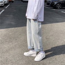 ck38浅蓝不破洞