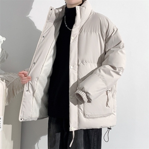 冬上新加棉加厚棉服学生休闲立领棉衣外套男女 8349-P115控价158图片