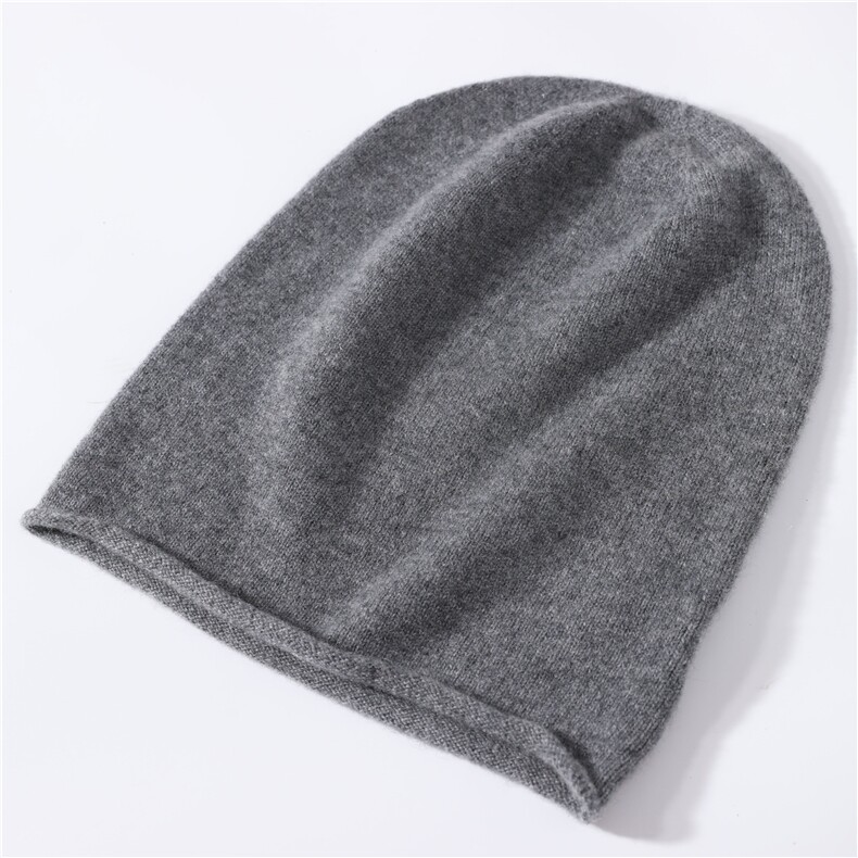 秋冬新款羊绒帽子女毛线针织百搭保暖包头帽,饰品帽子,品秋羊绒