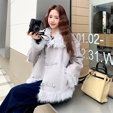 xian货2025冬款加厚皮毛一体B109-9863-225-338，女装短外套，2B109