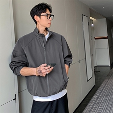 高品质春装新款老钱风美式高街解构立领棒球服飞行夹克休闲外套潮，男装夹克，电商A486