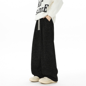 8XL-M大码美式复古斜条纹裤子加绒雪尼尔慵懒加绒休闲裤KZ1940P68图片