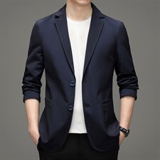 BZS8012钱塘2020-2中年男士休闲简约百塔合身西服外套P125，男装西服，钱塘207-2