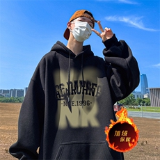 500克重磅秋冬美式加绒加厚卫衣外套DL172常规特P35绒特P40，男装卫衣，电商A486