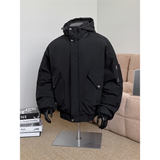 棉服男冬季新款港风宽松连帽棉衣MF9006-P90，男装棉衣，星座214-3