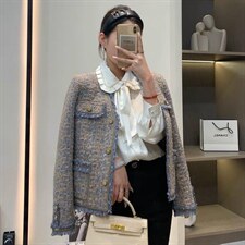 2022新款法式风情小香风外套，其它，L·H·X