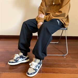 秋季新款压褶绣标束脚卫裤 XZ604-KP78-P55控68图片