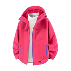 新款男女高品质户外登山服青少年学生冲锋衣夹克外套HS6633-P80，男装夹克，星座1206（原A206）