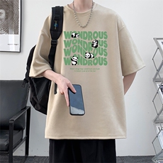 麂皮绒短袖t恤男大码半袖男大皂风JD82376-P25，男装T恤，电商A040