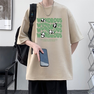 麂皮绒短袖t恤男大码半袖男 大皂风 JD82376-P25图片
