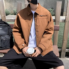 春款男夹克衫工装拉链按扣拼接外套JK151P55，男装夹克，星座1013-1
