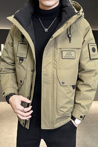 冬季店主风新款工装羽绒服男短款保暖羽绒外套Y3697-P235图片