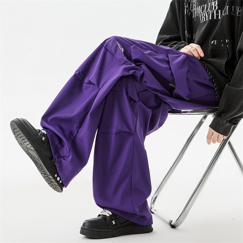 8XL-M美式机能加绒加厚冲锋裤男冬季宽松大码刺绣工装裤KZ020P50,男装工装外套,电商B312