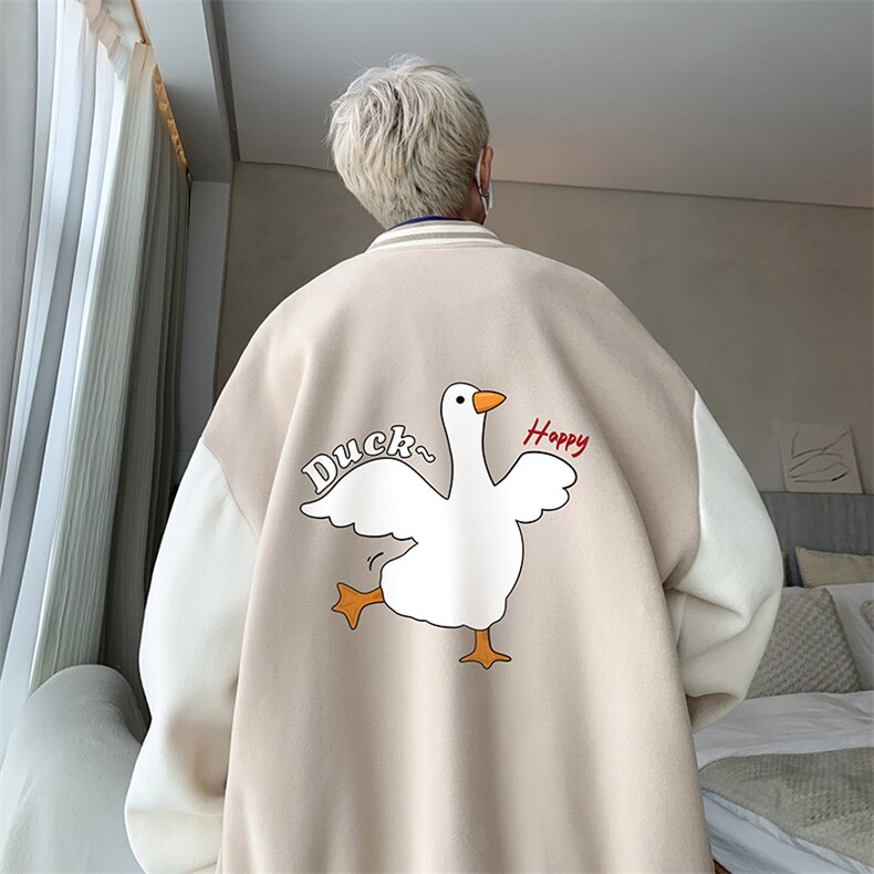 摇粒绒棒球服男大码开衫卫衣男夹克BF86273-P65,男装夹克,电商A040