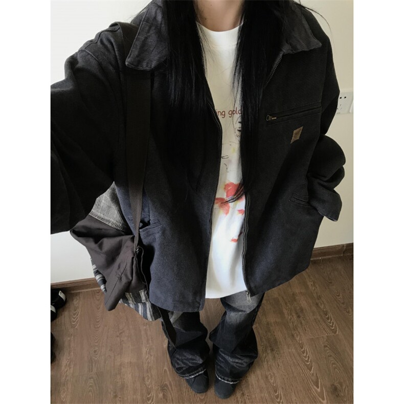 【有货】底特律夹克男款春秋美式水洗做旧短款工装外套Y188CC-P75,男装夹克,星座1007（原301D）