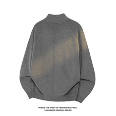 2025秋冬新款港风白底大码开衫针织毛衣M-3XJM25878-特P55，男装针织衫/毛衣，电商A022