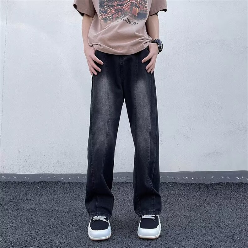 美式牛仔裤男春秋新款休闲直筒裤K685P42,男装牛仔裤,星座1116-2