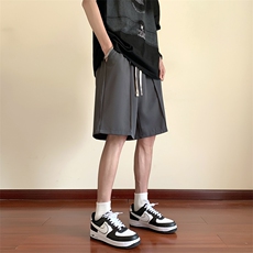 2024夏季日系五分西裤男女宽松中裤垂感西装短裤潮牌D6*P30控48，男装西裤，星座227-2