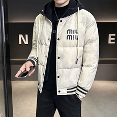2025新款男士羽绒服连帽假两件冬季外套B240-YR70031-P215，男装羽绒服，电商B240
