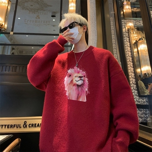 高质量！秋冬季半高领毛衣男士加绒加厚线衣针织衫男DMY528-特P38图片