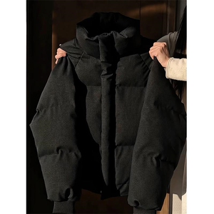 直播现货原版高品质冬季美式帆布皮棉服立体纹理加厚棉衣外套图片