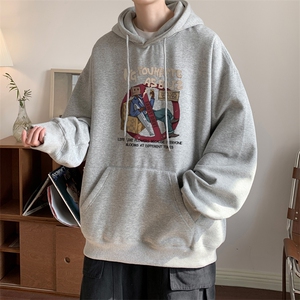 ！连帽圆领卫衣男装港风帽衫男 LM154-P35图片