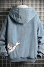 NM53013-P140牛仔外套男大码加厚加绒衣男羊羔毛服男网格，男装棉衣，电商A040A
