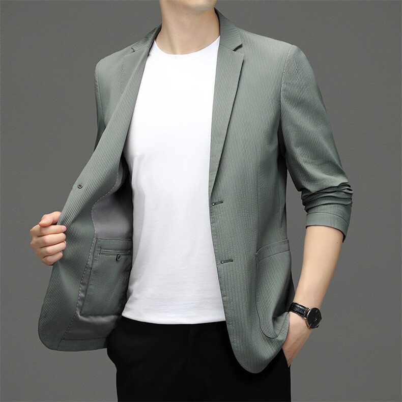 D33620秋冬新款男士西服薄款商务休闲男装外套通勤外衣,男装西服,电商B360