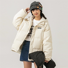 2026冬季新款男日系潮牌纯色连帽白鸭绒羽绒服加厚外套YR28-F235，男装羽绒服，电商A101（原外27）