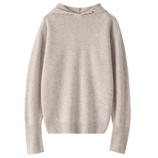 七针双股加密连帽衫2024年秋季简约针织上衣，女装羊毛衫，佰旭羊绒