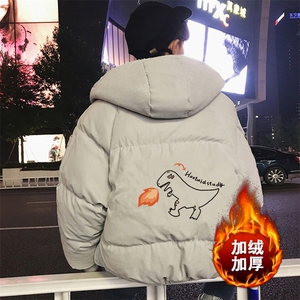 MY16040-P100 加厚加绒连帽棉衣男大码棉服男面包服男图片