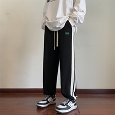 港风休闲裤男港风宽松直筒拖地裤束脚裤卫裤KP735P40，男装休闲裤，星座1204-3