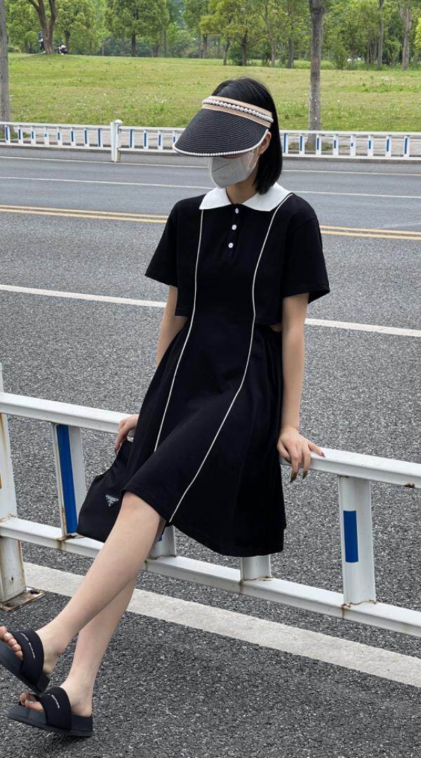 2022夏季Polo连衣裙，女装连衣裙，雷洛奇丽