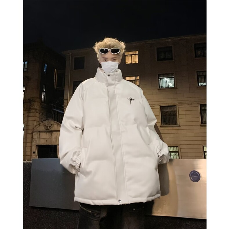棉服男款冬季美式高街潮牌棉衣外套冬加厚外套,男装棉衣,星座716-4