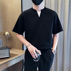 夏打底衫纯色百搭纯色圆领T恤短袖社会小伙A236-82558-特P38，男装T恤，电商A236