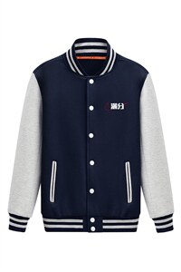 2025秋季棒球服卫衣外套大码宽松情侣班服上衣XZ102A-4-Q8918-P55图片