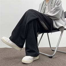 水洗纯棉休闲裤男士韩版潮流高街大口袋2024秋冬ins长裤K5885-P55，男装休闲裤，星座412-2
