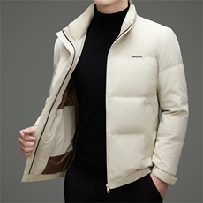 现货新标90白鸭绒羽绒服外套男士立领商务休闲羽绒服外套，男装羽绒服，钱塘723