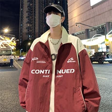 秋新户外登山服休闲连帽潮帅冲锋衣男夹克外套F6401P80控108，男装夹克，电商A268A